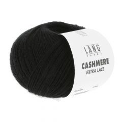 Lang Yarns Cashmere Extra Lace (04) Zwart