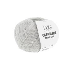 Lang Yarns Cashmere Extra Lace (203) Licht Grijs Gemeleerd