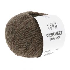 Lang Yarns Cashmere Extra Lace (267) Chocolade Gemeleerd