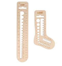  ADDI Calibro - brei- en haaknaalden meter - sock blocker (2 stuks) bij de Breiboerderij                           