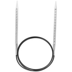 Addi Novel vierkante rondbreinaald Ergonomic Lace - Black Edition 6 mm - 80 cm                            