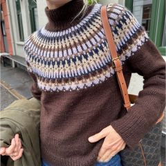Breipakket Celeste Sweater - PetiteKnit -  met patroon in NL en PetiteKnit-label bij de Breiboerderij                            