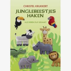  Junglebeestjes Haken - Christel Krukkert - alle dieren plat gehaakt bij de Breiboerderij                           
