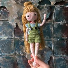 Crochet Pattern Amilishly Dress-up Doll Elsa (US)