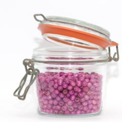 10 Houten kralen 7 mm Roze