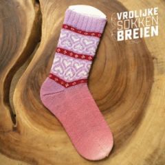 Vrolijke Sokken Breien breipakket Feel the Love bij de Breiboerderij!
