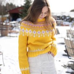 Gratis Patoorn Sandnes Garn Grynet Easter Sweater - Fritidsgarn bij de Breiboerderij                            