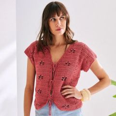 Haakpakket Phildar Dames Vestje Emée - Phil Rustique bij de Breiboerderij                            