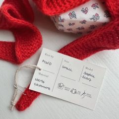 PetiteKnit - Knit Tag - label voor handwerk bij de Breiboerderij                            