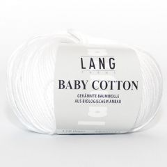 Lang Yarns Baby Cotton (01) Wit bij de Breiboerderij