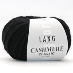 Lang Yarns Cashmere Classic (04) Zwart bij de Breiboerderij