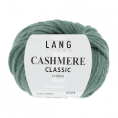 Lang Yarns Cashmere Classic (93) Vergrijsd Groen bij de Breiboerderij
