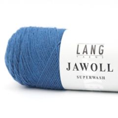 Lang Yarns Jawoll Superwash (235) Mat Blauw bij de Breiboerderij