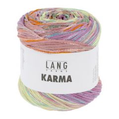 Lang Yarns Karma (06)  Lila / Turkoois / Lime bij de Breiboerderij