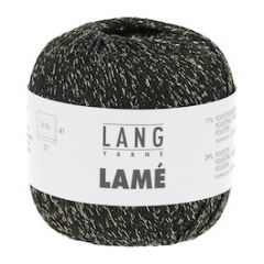 Lang Yarns Lamé (04) Zwart bij de Breiboerderij