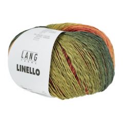 Lang Yarns Linello (55) Groen / Rood / Geel bij de Breiboerderij