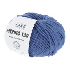 Lang Yarns Merino 120 (121) Kobalt bij de Breiboerderij