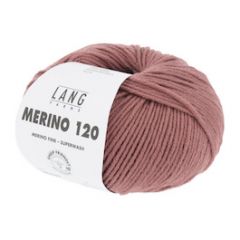 Lang Yarns Merino 120 (287) Rozenhout bij de Breiboerderij