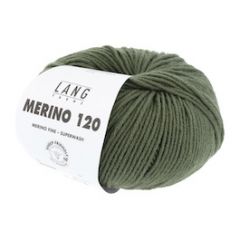 Lang Yarns Merino 120 (397) Krokodillengroen bij de Breiboerderij