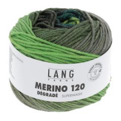 Lang Yarns Merino 120 Dégradé (02) Groen bij de Breiboerderij