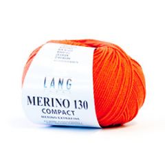 Lang Yarns Merino 130 Compact (61) Oranje bij de Breiboerderij