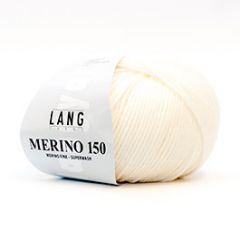 Lang Yarns Merino 150 (01) Wit bij de Breiboerderij