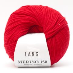 Lang Yarns Merino 150 (160) Rood bij de Breiboerderij