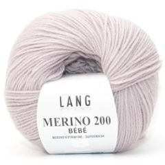 Lang Yarns Merino 200 Bébé (346) Zeer Licht Violet  bij de Breiboerderij