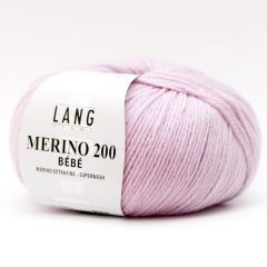 Lang Yarns Merino 200 Bébé (509) Poederroze