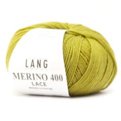 Lang Yarns Merino 400 Lace (44) Olijf bij de Breiboerderij