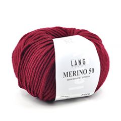 Lang Yarns Merino 50 (164) Bordeaux bij de Breiboerderij
