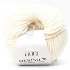 Lang Yarns Merino 70 (01) Wit bij de Breiboerderij