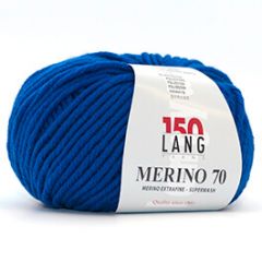 Lang Yarns Merino 70 (106) Kobalt bij de Breiboerderij