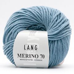 Lang Yarns Merino 70 (33) Blauwgrijs bij de Breiboerderij