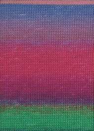 Lang Yarns Merino+ Color (203) Pink/Blauw/Groen