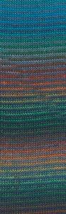 Lang Yarns Mille Colori Socks&Lace Luxe (152) Turkoois/Groen/Oranje bij de Breiboerderij!