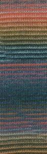 Lang Yarns Mille Colori Socks&Lace Luxe (57) Jeans/Zalm/Grijs bij de Breiboerderij!