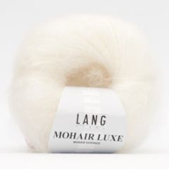 Lang Yarns Mohair Luxe (01) Wit bij de Breiboerderij