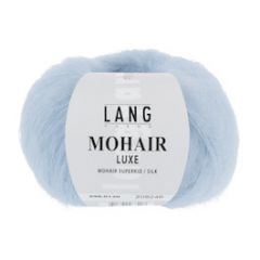 Lang Yarns Mohair Luxe (120) IJs Blauw bij de Breiboerderij