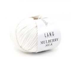 Lang Yarns Mulberry Silk (01) Wit bij de Breiboerderij