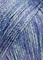 Lang Yarns Mulberry Silk (333) gemêleerd Blauw bij de Breiboerderij