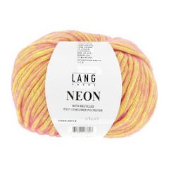 Lang Yarns Neon (13) Geel omhuld met Roze bij de breiboerderij