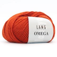 Lang Yarns Omega (75) Donker Oranje bij de Breiboerderij