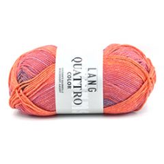 Lang Yarns Quattro Color (53) Zalm/Roze/Groen bij de Breiboerderij!