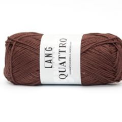 Lang Yarns Quattro (68) Chocolade bij de Breiboerderij