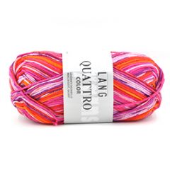 Lang Yarns Quattro Color (85) Oranje/Roze bij de Breiboerderij!