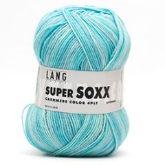 Lang Yarns Super Soxx Cashmere Color 4-Ply Aqua (23) bij de Breiboerderij