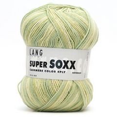 Lang Yarns Super Soxx Cashmere Color 4-Ply Lime (24) bij de Breiboerderij