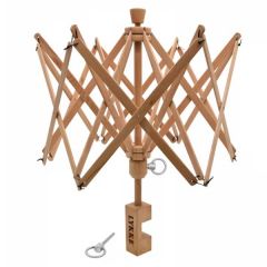 LYKKE paraplu haspel met tafelhouder (Acacia Wood) bij de Breiboerderij                            