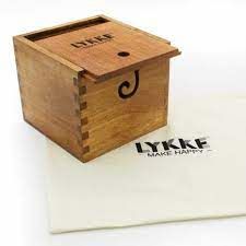 LYKKE Yarn Box - Mango Hout ca. 18 x 18 x 15 cm